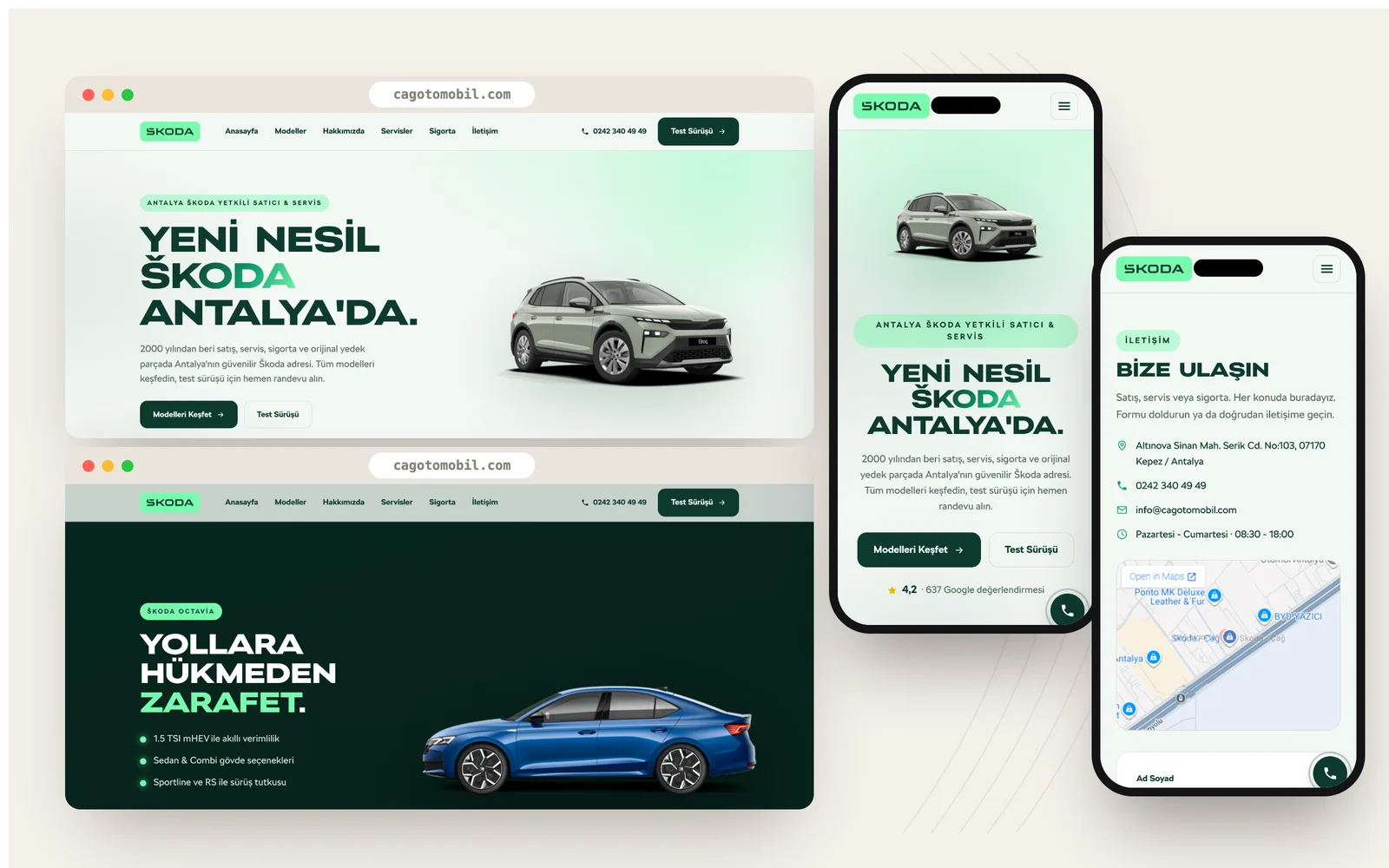 Çağ Otomotiv - Website realizat de Justin Productions