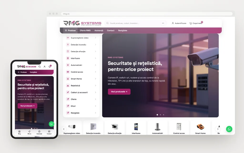 RMG Systems - Website realizat de Justin Productions