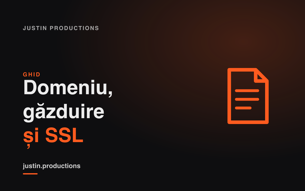 Ce sunt domeniul, găzduirea și certificatul SSL?